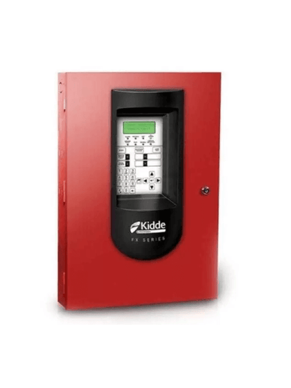 KIDDE F_FX64RSP - Panel de Alarma Contra Incendio / capacidad de 64 puntos / 2 NACs / Rojo / 110V / Español