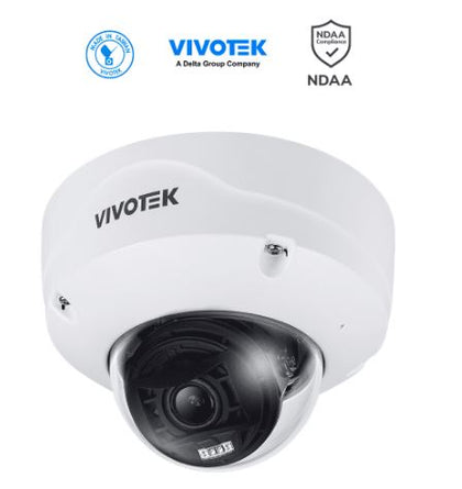 VIVOTEK FD9387-EHTV-V3 - Cámara IP domo exterior 5 MP, lente varifocal remoto 2.7-13.5mm, Smart IR II 50m, WDR Pro, visión SNV, Deep Search, Smart VCA, protección IP67/IK10, ciberseguridad Trend Micro, conectores DI/DO, ONVIF, NDAA