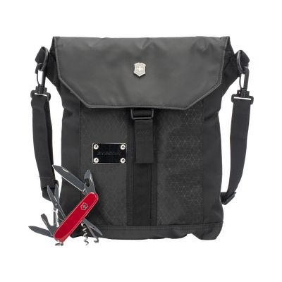 Paquete Victorinox de Mochila ADVENTURE TRAVELER DELUXE y Navaja CLIMBER de 14 Funciones.