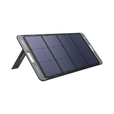 Panel Solar Plegable 100W / Recomendado para el Power Station Portable de 600W UGREEN / Alta Eficiencia de Conversión / Alineación Inteligente de la Luz Solar / Resistente Al Agua Y Duradero / Incluye Cable XT60 Macho a Macho 2m.