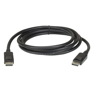 Cable DisplayPort | Longitud 2m | Alta definición | Hasta 8K | HDR Dinámico | 32 canales de audio digital | Pestañas de seguridad con botón de liberación