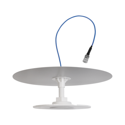 Antena Omnidireccional de Bajo Perfil Ultra Delgada con Reflector para Máxima Ganancia de 7dBi. Cubre bandas de celular 5G, 4G, 3G y WiFi de 608 a 2700 MHz.