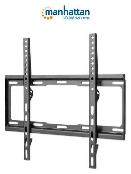 MANHATTAN 460934 - Soporte de Pared Para Pantalla de 32 a 55 Pulgadas/ 40 Kg de Carga/ Fijo/ Fabricado I&MBFINen Acero/ VESA 200/ 300/ 400x200/ 400 MCI2Q125