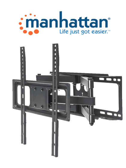 MANHATTAN 461344 - Soporte Universal para pantallas / de 32 a 55 / Soporta hasta 40 Kg / Ajuste de inclinación, giro y nivel / Color Negro / Fabricado en acero Sobre PedidoI&MBFIN MCI2Q125