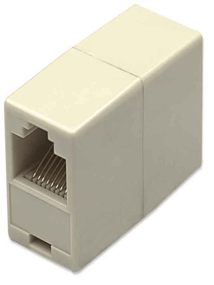 INTELLINET 504225 COPLE RJ45 MODULAR CAT5E HEMBRA A HEMBRA UTP Para Telecomunicaciones, 8 hilos Pin a Pin