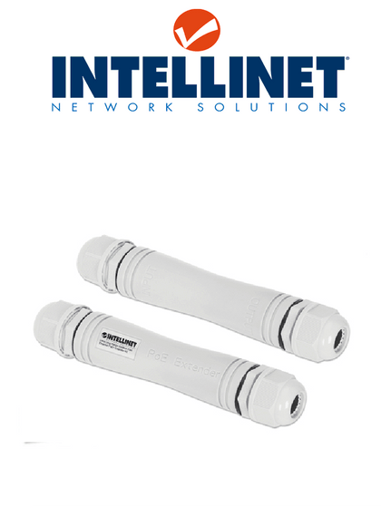 INTELLINET 561952 - Extensor PoE de 100m / 30W maximo/ Para exteriores IP67 / Ideal para instalaciones de camaras IP / MCI1Q125