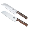 Set de 2 Cuchillos Santoku Wood de Mango de Madera Palissandro Victorinox. La combinación Ideal para La Cocina.