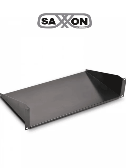 SAXXON BR10 - Charola de Misceláneos de 25.4 cm x 19, 2UR, capacidad 22 Kg, para racks y gabinetes.