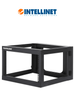 INTELLINET 716031 - Rack abierto de 19 para montaje en pared, 4 postes, 6U, marco abatible, 60 cm de profundidad, color negro RAL 9004, ensamblado MCI1Q125