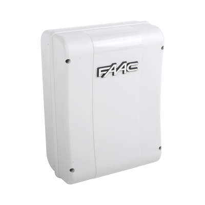 Cuadro de mando FAAC E024S para operadores abatibles FAAC S418 y FAAC 770N