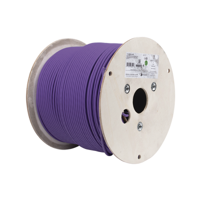 Bobina de Cable U/UTP de 4 pares, Z-MAX, Cat6A, Soporte de Aplicaciones 10GBase-T, LS0H, Color Violeta, 305m