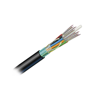 Cable de Fibra Óptica 6 hilos, OSP (Planta Externa), Armada, Gel, HDPE (Polietileno de alta densidad), Multimodo OM3 50/125 Optimizada, 1 Metro