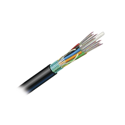 Cable de Fibra Óptica de 12 hilos, OSP (Planta Externa), No Armada, Gel, MDPE (Polietileno de media densidad), Monomodo OS2, 1 Metro