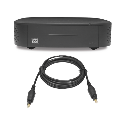 Amplificador una Zona de 2 Canales, 50 W por Canal, Con Cable TOSLINK Incluido, Transmisión por Chromecast, AirPlay, Alexa Cast, Spotify Connect