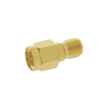 Adaptador en Línea, de Conector SMA Macho a SMA Hembra Inverso, Oro/ Oro/ Teflón.