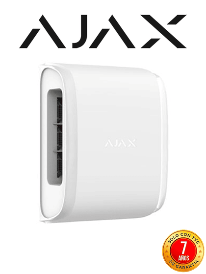 AJAX DualCurtain Outdoor - Detector de movimiento tipo cortina bidireccional e inalámbrico para exteriores