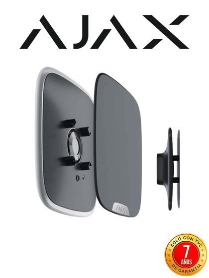 Ajax StreetSiren DoubleDeck + Brandplate - Paquete que Incluye la Sirena inalámbrica para exteriores StreetSiren DoubleDeck color negro y la Brandplate, placa frontal personalizable en color negro