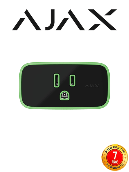 AJAX Socket - Enchufe inteligente e inalámbrico con monitor de consumo eléctrico color negro. NUEVOAJAX