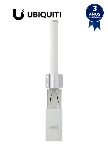 UBIQUITI AMO-5G10 - Antena omnidireccional para access point de 5.8GHz con ganancia de 10 dBi y 2 conectores SMA hembra inverso.