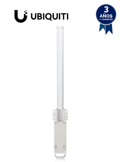 UBIQUITI AMO-5G13 - Antena omnidireccional para access point de 5.8GHz con una ganancia de 13 dBi y 2 conectores SMA hembra inverso.