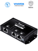 VIVOTEK AP-FXC-0210 - Extensor PoE de 2 puertos Fast Ethernet para interior, 70W, con conexión en cascada de hasta 300m