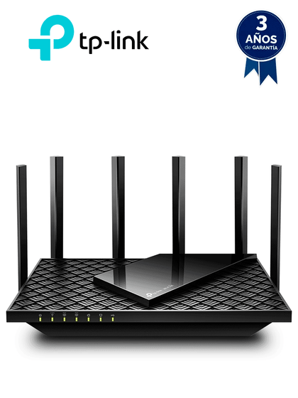 TP-LINK ARCHER AXE75 - Router Triple Banda AX6600 MU-MIMO , 1 Puerto WAN/LAN 2.5 Gbps , 1 Puerto WAN/LAN 1Gbps , 3 Puertos LAN 10/100/1000 Mbps , 2 puerto USB 3.0 , 8 antenas de alta ganancia , OneMesh