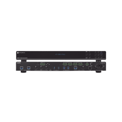 OMEGA Switch Matriz 6x2 de AV Multiformato con Entradas HDMI, HDBaseT, USB-C y Display Port / Salidas HDMI y HDBaseT / Conectividad avanzada para conferencias y colaboración en 4K en un solo dispositivo