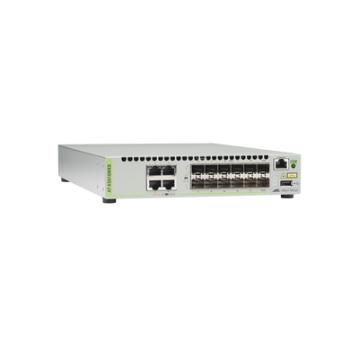 Switch Capa 3 Stackeable 10 Gigabit , 12 puertos SFP/SFP+ 10G y 4 puertos 100/1000/10G Base-T (RJ-45)