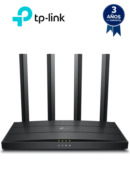 TP-LINK Archer AX12 - Ruteador WiFi 6 AX 1500Mbps con 1 puerto WAN RJ45 Gigabit Ethernet, 3 puertos LAN RJ45 Gigabit Ethernet, tecnologías MU-MIMO y OFDMA, además 4 antenas con Beamforming.O1