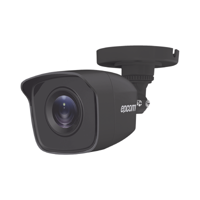 Bala TURBOHD 5 Megapíxel / Lente 2.8mm (85° de Visión) / Exterior IP66 / IR EXIR 20 mts / TVI-AHD-CVI-CVBS / Metal / Color Gris Oscuro