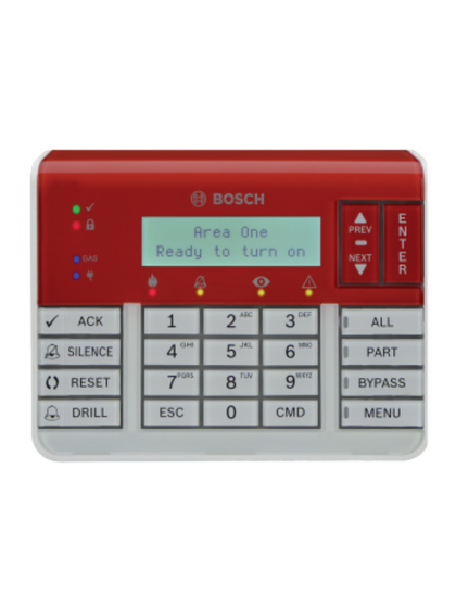 BOSCH I_B925F - Teclado compatible con panel serie BG / Intrusion e incendio / Certificacion UL