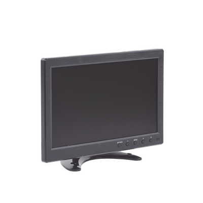 Monitor 10.1 TFT-LCD ideal para colocar en vehículos o DVR/NVR. Entradas de video HDMI, VGA y RCA (CVBS)