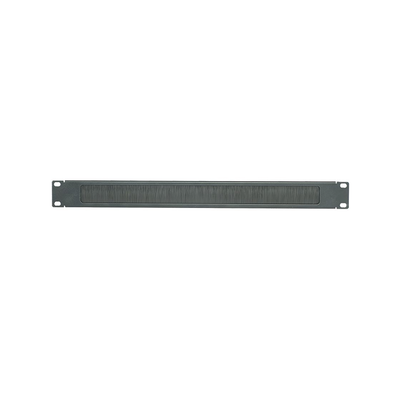 Tapa Ciega para Rack de 19in, Tipo Cepillo de Nylon, para Paso de Cables y Mejor Manejo Térmico, Color Negro, 1 UR