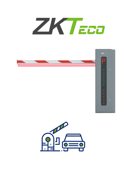 ZKTECO PROBG3030RLED - Barrera Vehicular derecha de Alto Desempeño con Servo Motor / Brazo LED de 3 metros / 0.9 Segundos / 110 V / Bajo Mantenimiento / 24 VDC