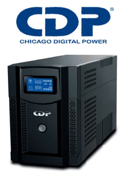 CDP UPRS2008 - UPS de 2000VA y 1400W con onda senoidal pura, baterías de 12V a 9AH x 2, interfaz de comunicación USB, disponible sobre pedido