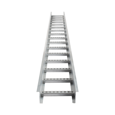 Escalera de Aluminio Portacables / Perfil Z / Peralte 3 1/4 /Paso 9 / Ancho 12 / 3.66 metros / Capacidad Máx. 274 Cables / Incluye Cople Union y Tornillería (CHEZ314P9X12AK)