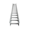 Escalera de Aluminio Portacables / Perfil Z / Peralte 3 1/4 /Paso 9 / Ancho 12 / 3.66 metros / Capacidad Máx. 274 Cables / Incluye Cople Union y Tornillería (CHEZ314P9X12AK)