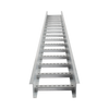 Escalera de Aluminio Portacables / Perfil Z / Peralte 3 1/4 /Paso 9 / Ancho 6 / 3.66 metros / Capacidad Máx. 137 Cables / Incluye Cople Union y Tornillería