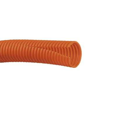 Tubo Corrugado Abierto para Protección de Cables, .50 (12.7 mm) de Diámetro, 30.5 m de Largo, Color Naranja