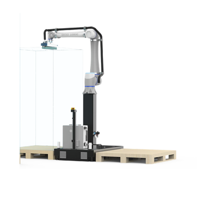 Solución de Paletizado Dobot / Carga Máxima 20 kg / Cadencia 8-13 Piezas/min / Visualización 3D en Tiempo Real / Configuración en 30 Min / IP54