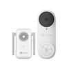 Timbre con Cámara Wi-Fi (Doorbell) de Batería Recargable / Libre de Cables / Uso Exterior Con Protección (IP65) / Cámara 3 Megapíxel / Llamada a la App / Incluye Timbre Para Interior Con Timbres Seleccionables / Ranura