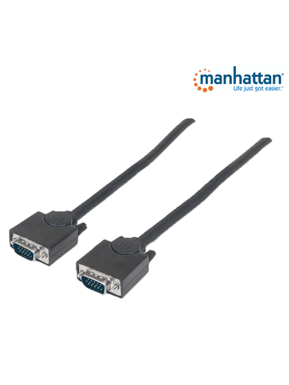 MANHATTAN 371315 Cable para Monitor Manhattan - SVGA - 5mm - HD15M-M - 1.8mts