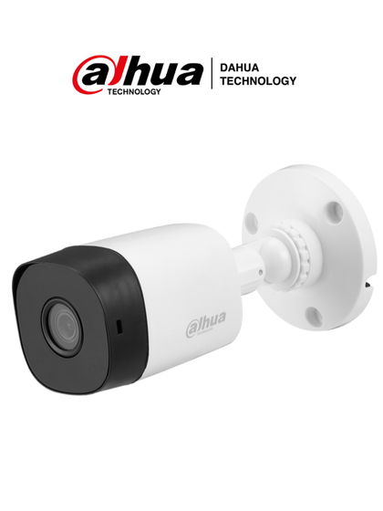 DAHUA HAC-B1A51N-0280B - Cámara Bullet 5 Megapixeles con lente de 2.8 mm y ángulo de 106°. Visión nocturna IR de hasta 20 m, certificación IP67 para exteriores, compatible con CVI, CVBS, AHD y TVI. HDCVI9.0 5MP VIVA TECNOWEEN TW1.