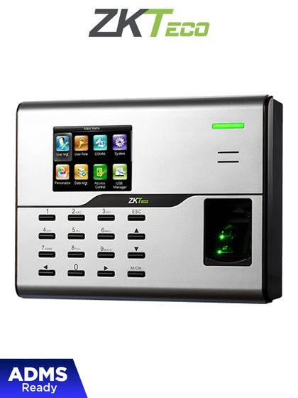 ZKTECO UA860ID - Control de Asistencia y Acceso Básico con Huella Digital BioID 3000, Tarjeta ID 125 kHz 3000, Registro de 50,000 Eventos, Conectividad TCP/IP y WiFi CM1 MCI2Q125