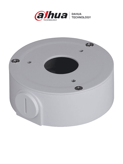 DAHUA PFA134 - Caja de conexiones para cámaras bullet Dahua HFAW1000R, HFAW1100S, HFAW1200RM, HFAW2401S, HFW1120S, HFW1320S y HFW1320SW. Ideal para una instalación ordenada y segura, asegurando una gestión eficiente de cables.