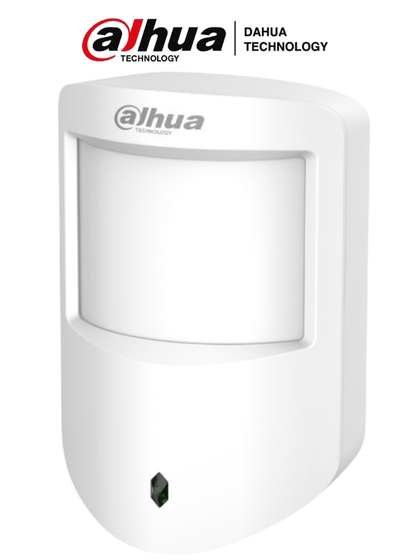 DAHUA DHI-ARD1233-W2 - Detector PIR Inalámbrico Interior/ Inmunidad de Mascotas/ Led Indicador/ 3 Niveles de Sensibilidad/ Compensación Automática de Temperatura/ Alarma de Batería Baja/ AlarmasDahua