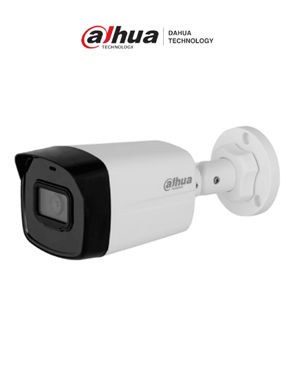 DAHUA IPC-B1E20 - Camara IP Bullet de 2 MP, lente 2.8 mm, 99° de visión, IR 30 m, IP67 y PoE. Incluye DWDR, 3D NR, HLC, BLC y compresión H.265+ para videovigilancia eficiente SwitchD1 MDIP D50