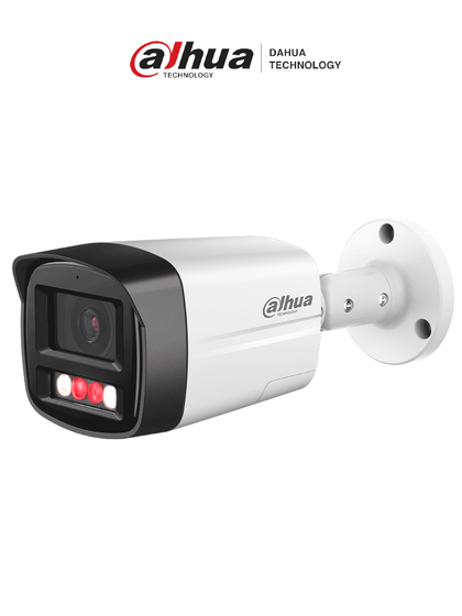 DAHUA IPC-HFW2249TL-S-PV - Cámara Bullet IP de 2MP ofrece Smart Dual Illumination, disuasión activa y SMD Plus. Con protección perimetral, micrófono, bocina integrados y resistencia IP67, es ideal para seguridad profesional.