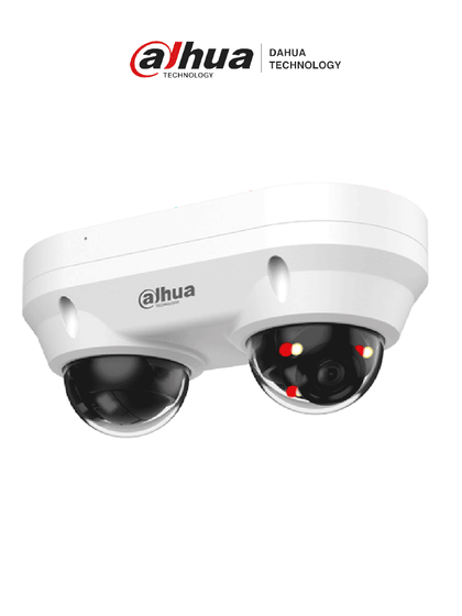 DAHUA DH-IPC-HDBW2449FP-AS-E2-IL - Cámara Domo Dual IP de 4MP, iluminador dual inteligente/ Lente 2.8mm/ Protección Perimetral/ SMD Plus/ WizSense/ micrófono integrado/ IP67/IK10 /LoNuevo