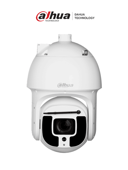 DAHUA DH-SD8A840N-HNF-PA - Cámara IP PTZ de 8MP con tecnología WizMind, zoom óptico de 40x y alcance IR de 400 metros. Ofrece Starlight, reconocimiento facial, AutoTracking, Hi-PoE, limpiaparabrisas inteligente, IP67 y metadatos.